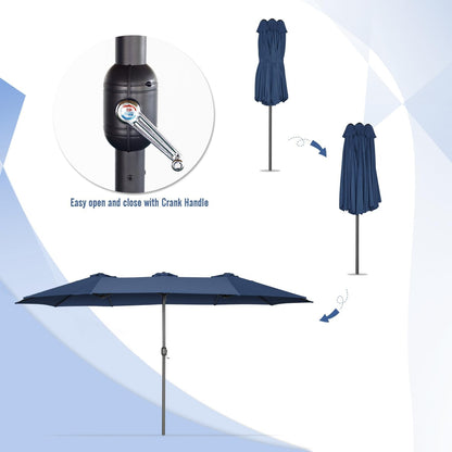 YODOLLA rectangular patio umbrella for outdoor use