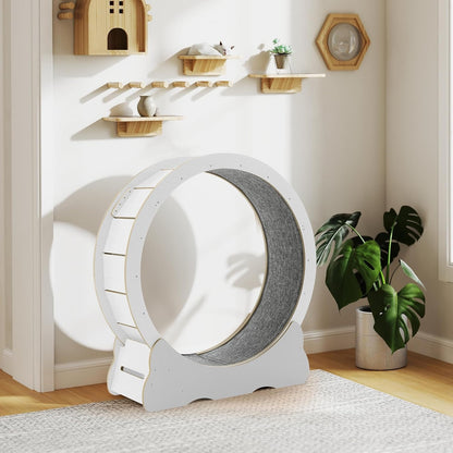 YODOLLA 35.8'' Cat Wheel for Indoor Cats, White