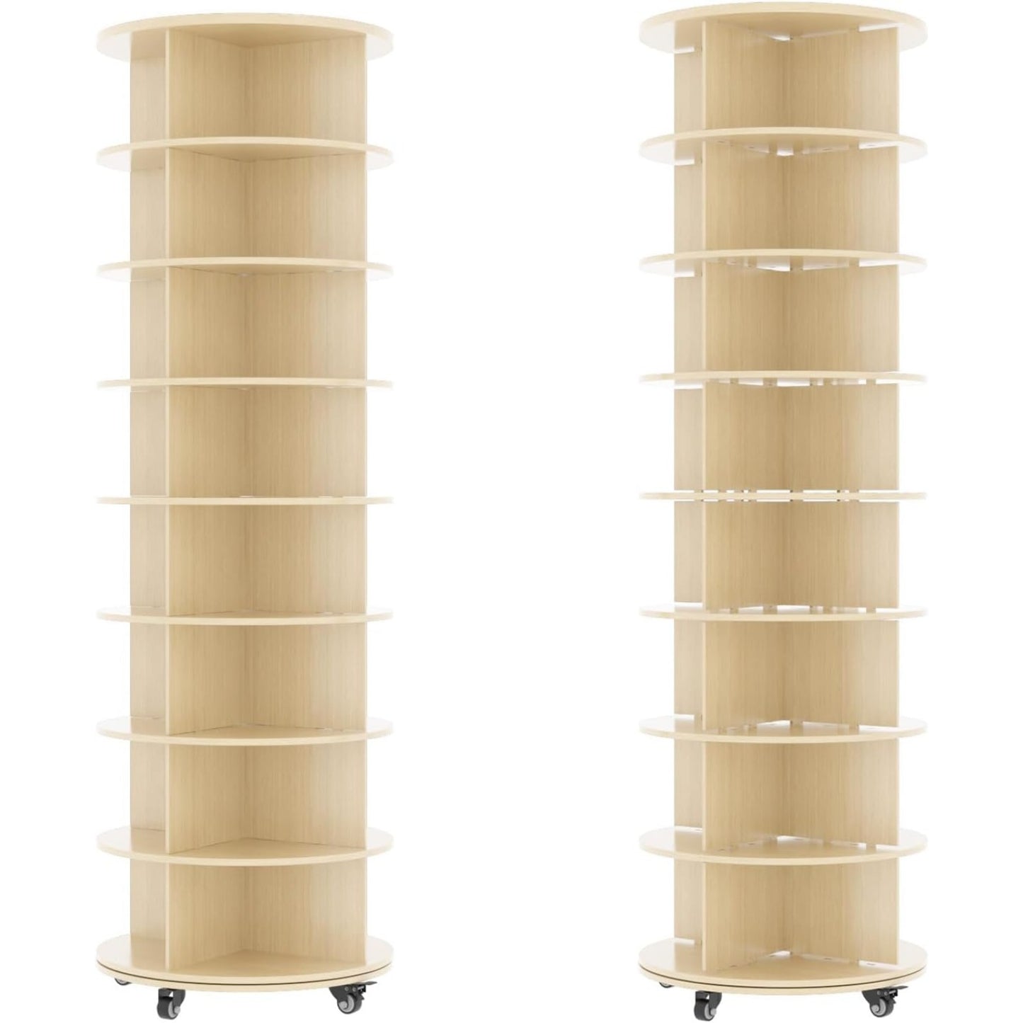 YODOLLA 8 Tier Rotating Shoe Rack, Shoe Tower Organizer