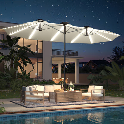 YODOLLA patio umbrella with lights solar powered