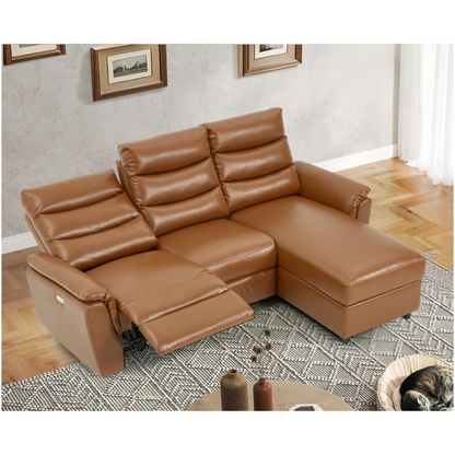 YODOLLA PU Leather Power Reclining Sectional Sofa