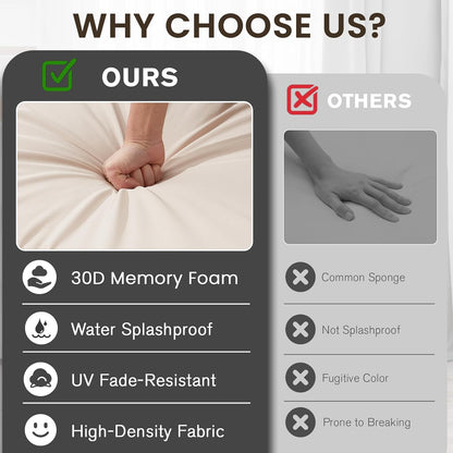 YODOLLA Outdoor Chair Cushions 19 x 19 x 3 Inch Seat Cushions for Patio Furniture