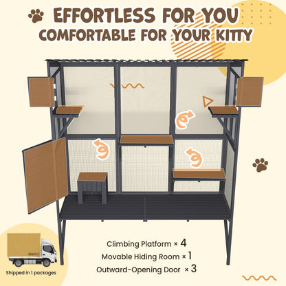 YODOLLA Catio Outdoor Cat Enclosure with Window Access
