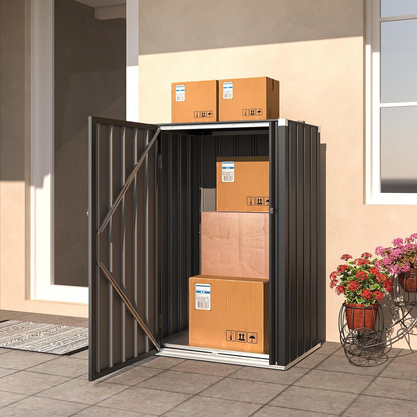 YODOLLA Outdoor Cabinet Storage Cabinet Weatherproof