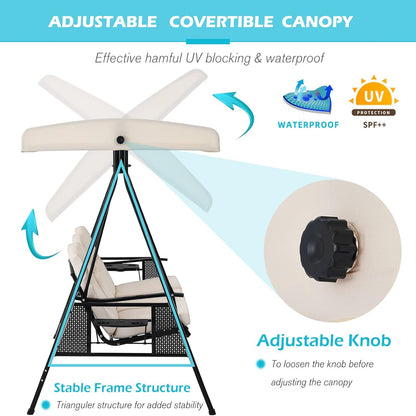 YODOLLA outdoor porch swing for relaxation