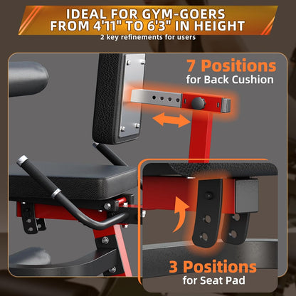 YODOLLA Leg Extension and Curl Lower Body Workout Machine