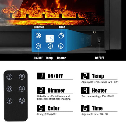YODOLLA 28.5" Electric Fireplace Insert