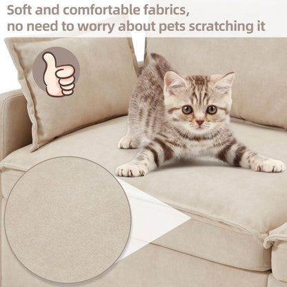 YODOLLA 72" 3 in 1 Sofa Bed Pull Out Couch Sleeper Sofa Bed