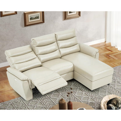 YODOLLA PU Leather Power Reclining Sectional Sofa