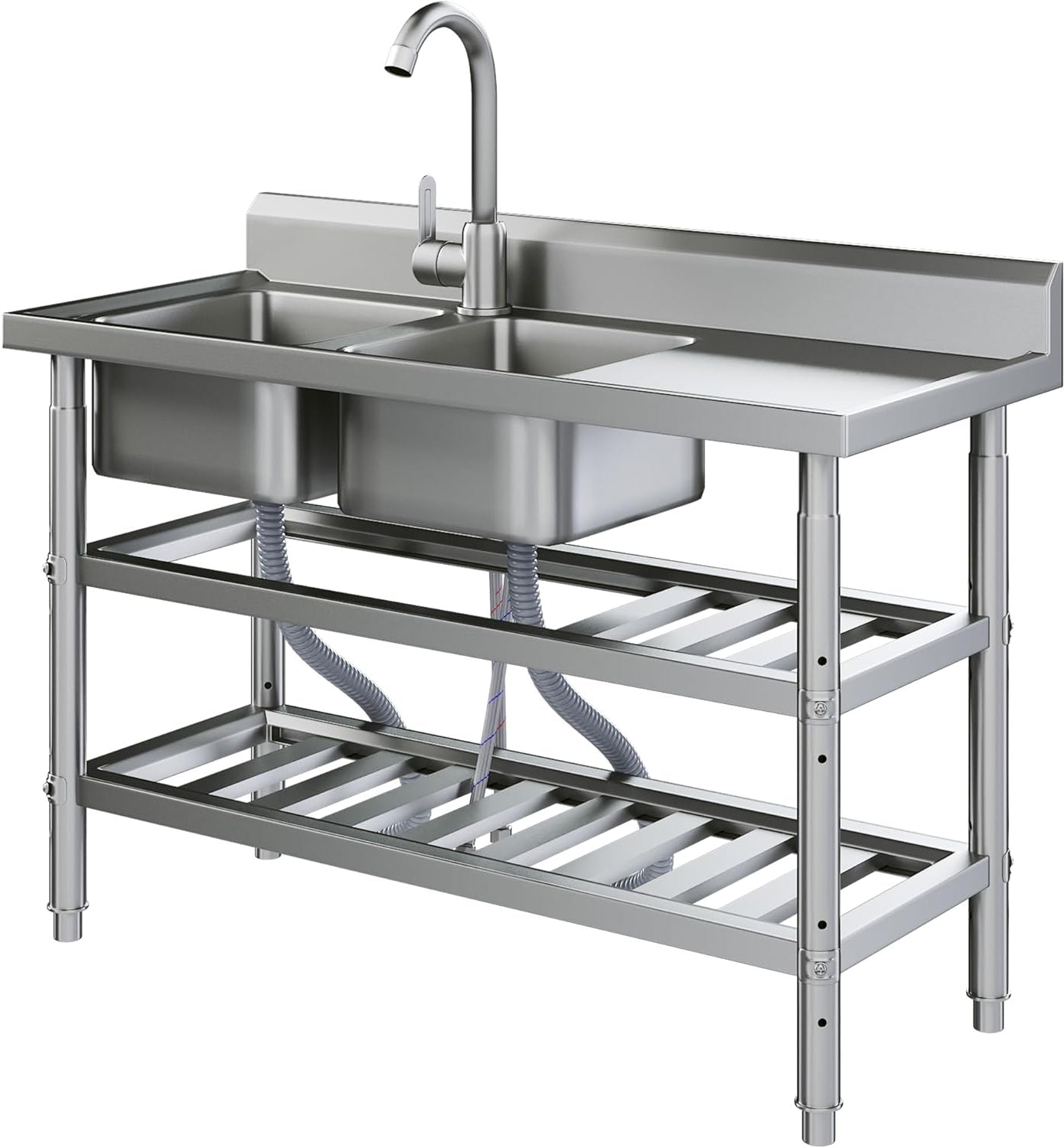 YODOLLA Freestanding Stainless Steel Utility Sink