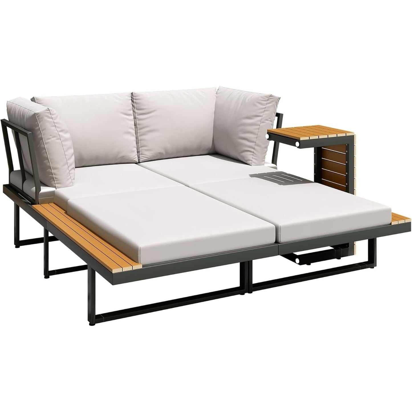 YODOLLA 4 Piece Metal Patio Furniture Set