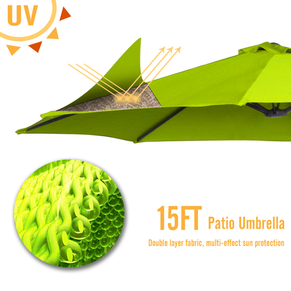 YODOLLA wind-resistant patio umbrella for pools