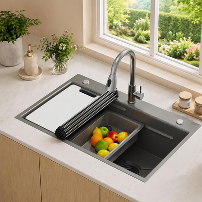 YODOLLA 33x22 Inch Drop-in/Topmount Kitchen Sink