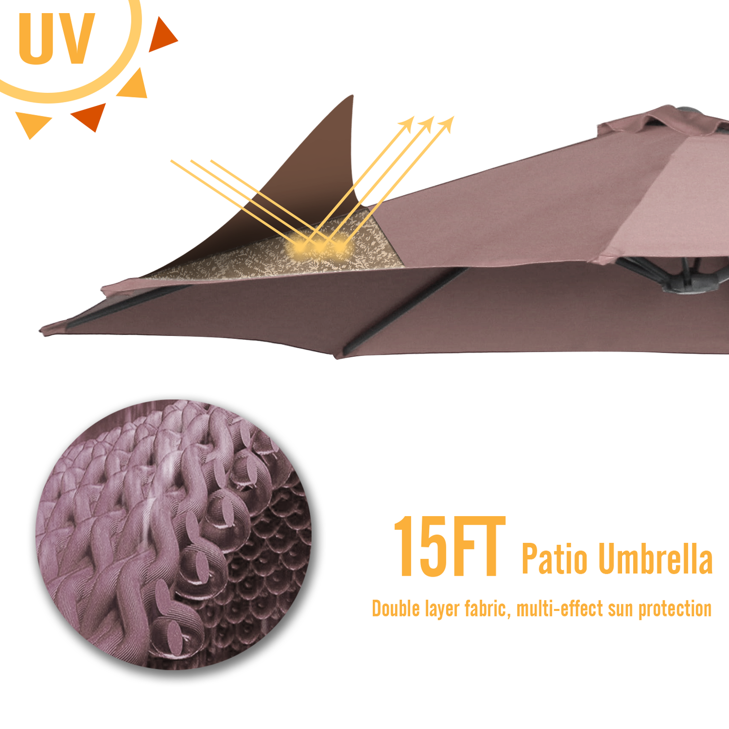 YODOLLA best backyard umbrella for sun protection