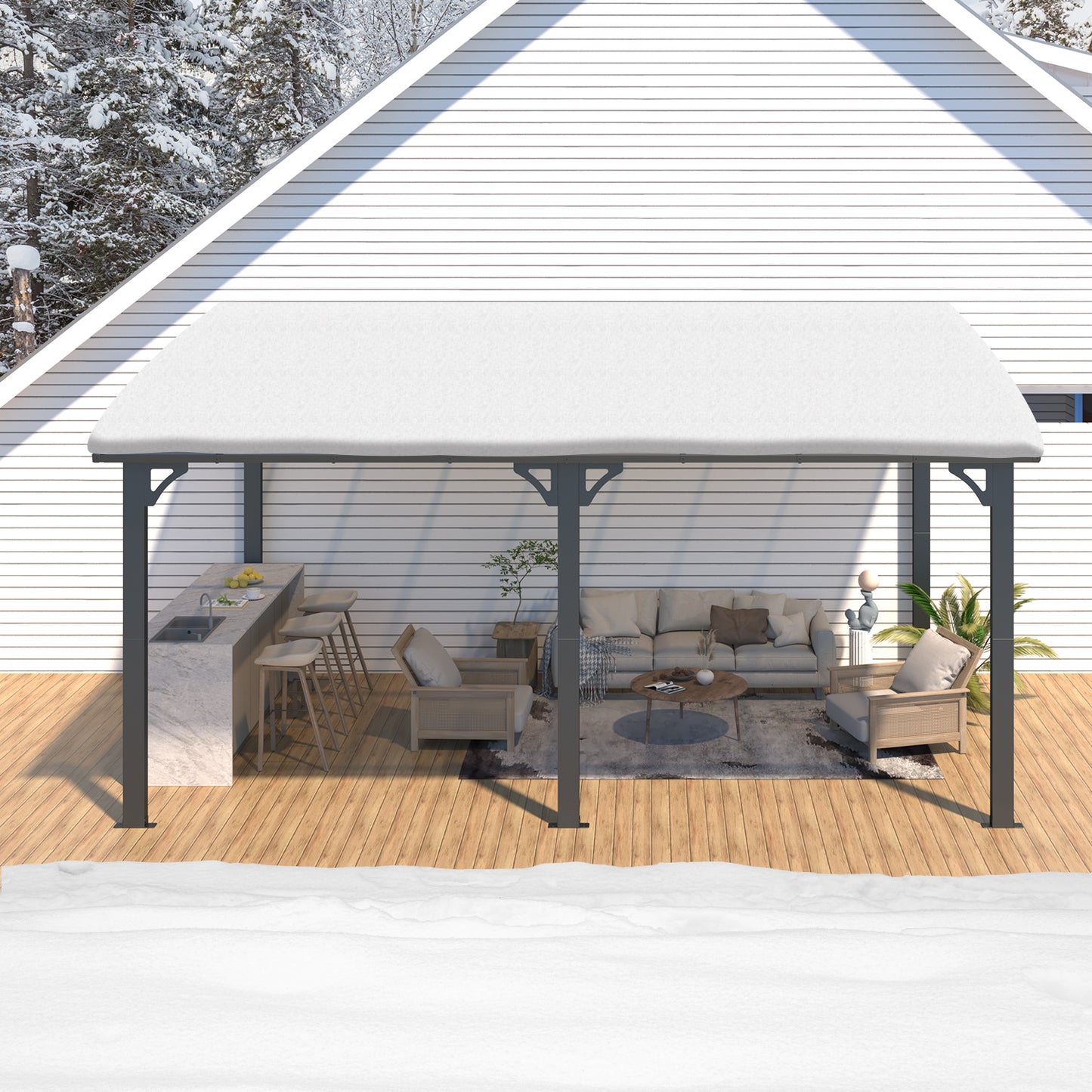 YODOLLA hardtop gazebo.