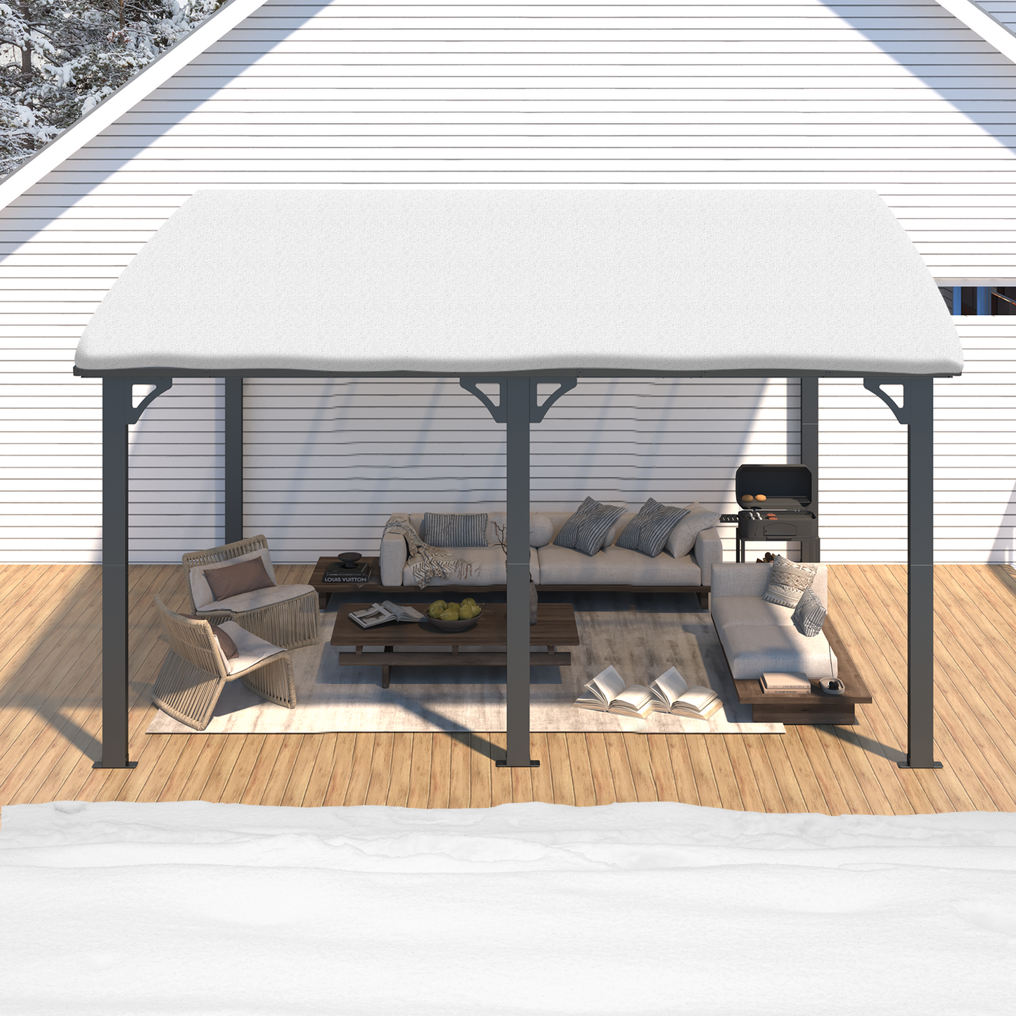 YODOLLA 14x12 Metal Gazebo