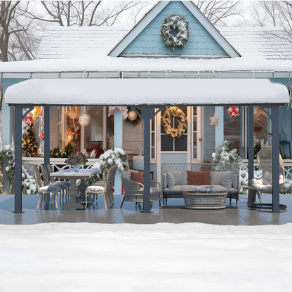 YODOLLA Outdoor Patio Gazebo, Black