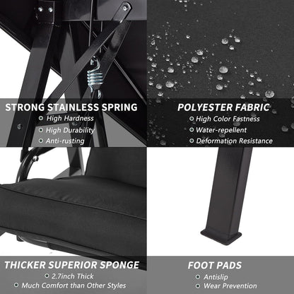 YODOLLA patio swing chair with canopy