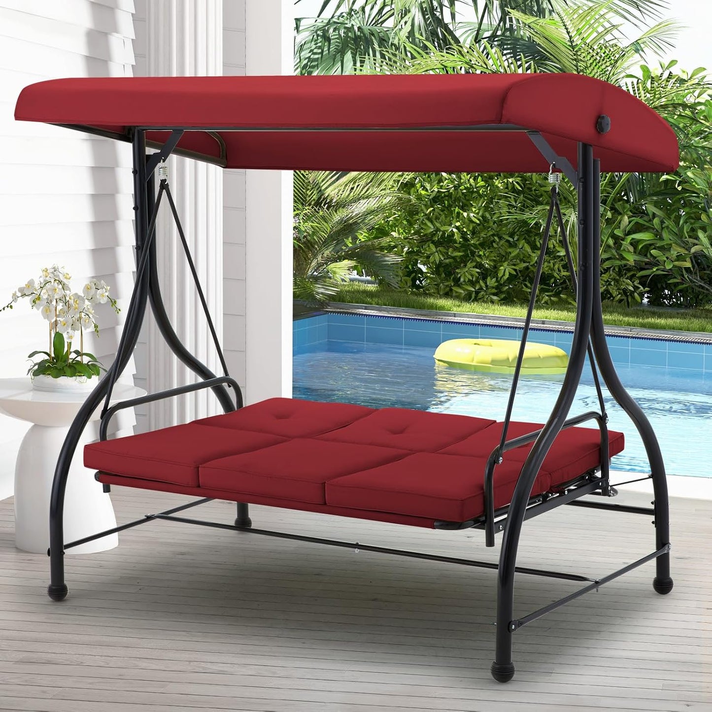 YODOLLA Outdoor Patio Swing Cushions