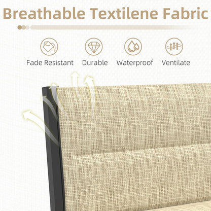 YODOLLA 7-Pc Sectional Patio Set Textilene Fabric, Yellow