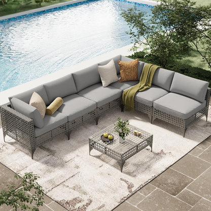 YODOLLA weather-resistant modern patio set