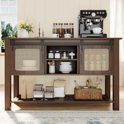 YODOLLA 47'' Buffet Cabinet, Coffee Bar Storage Cabinet