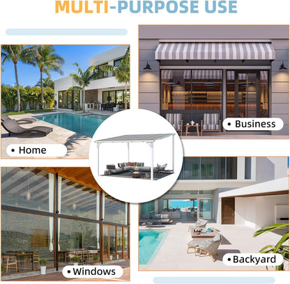 YODOLLA 12x12 Wall Mounted Hardtop Gazebo