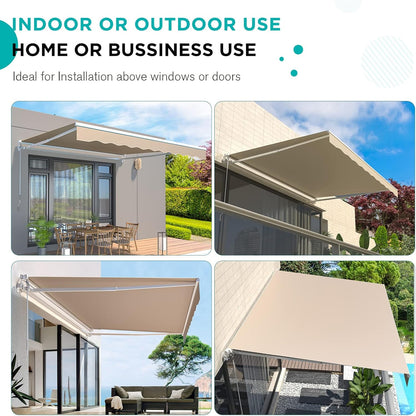 YODOLLA 13'x8' outdoor awning offering reliable sun coverage.