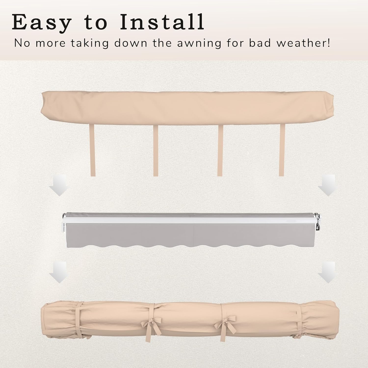 YODOLLA door awning cover for patio
