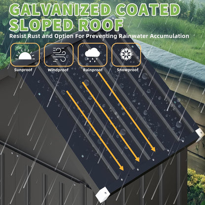 YODOLLA Outdoor Storage Cabinet Waterproof with Shelves