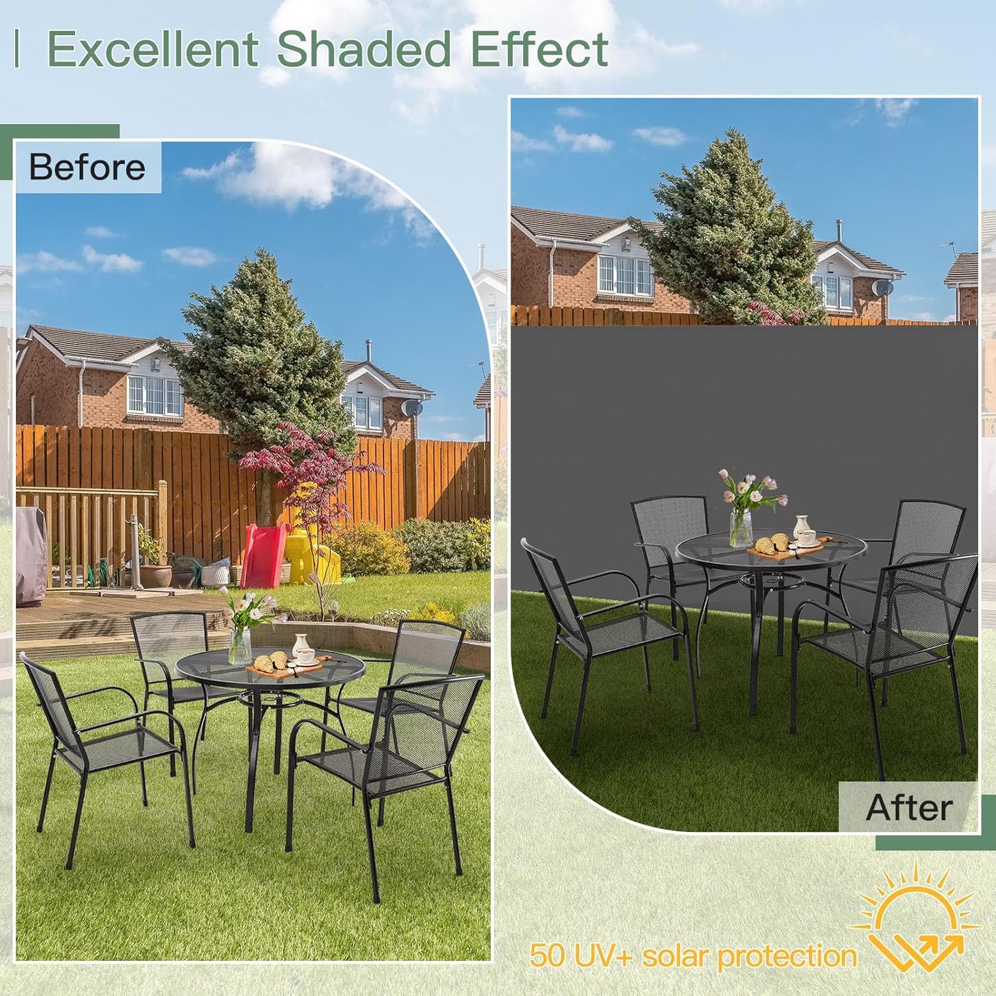 YODOLLA patio privacy screen for outdoor spaces
