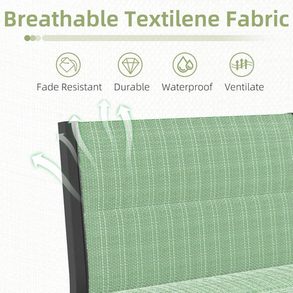 YODOLLA 7-Pc Sectional Patio Set Textilene Fabric, Green