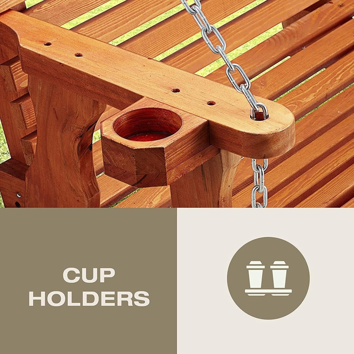 YODOLLA garden swing for outdoor relaxation