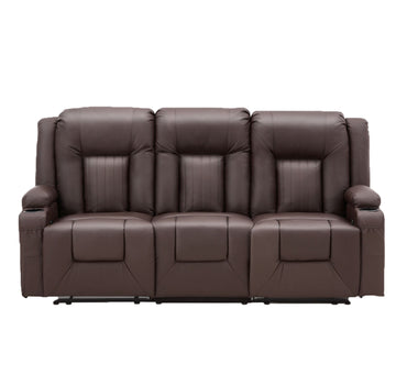 YODOLLA Home Theater Seating, 2-Cup Holders, Brown