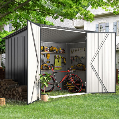 YODOLLA 7x3 Small Metal Shed for Garden & Yard