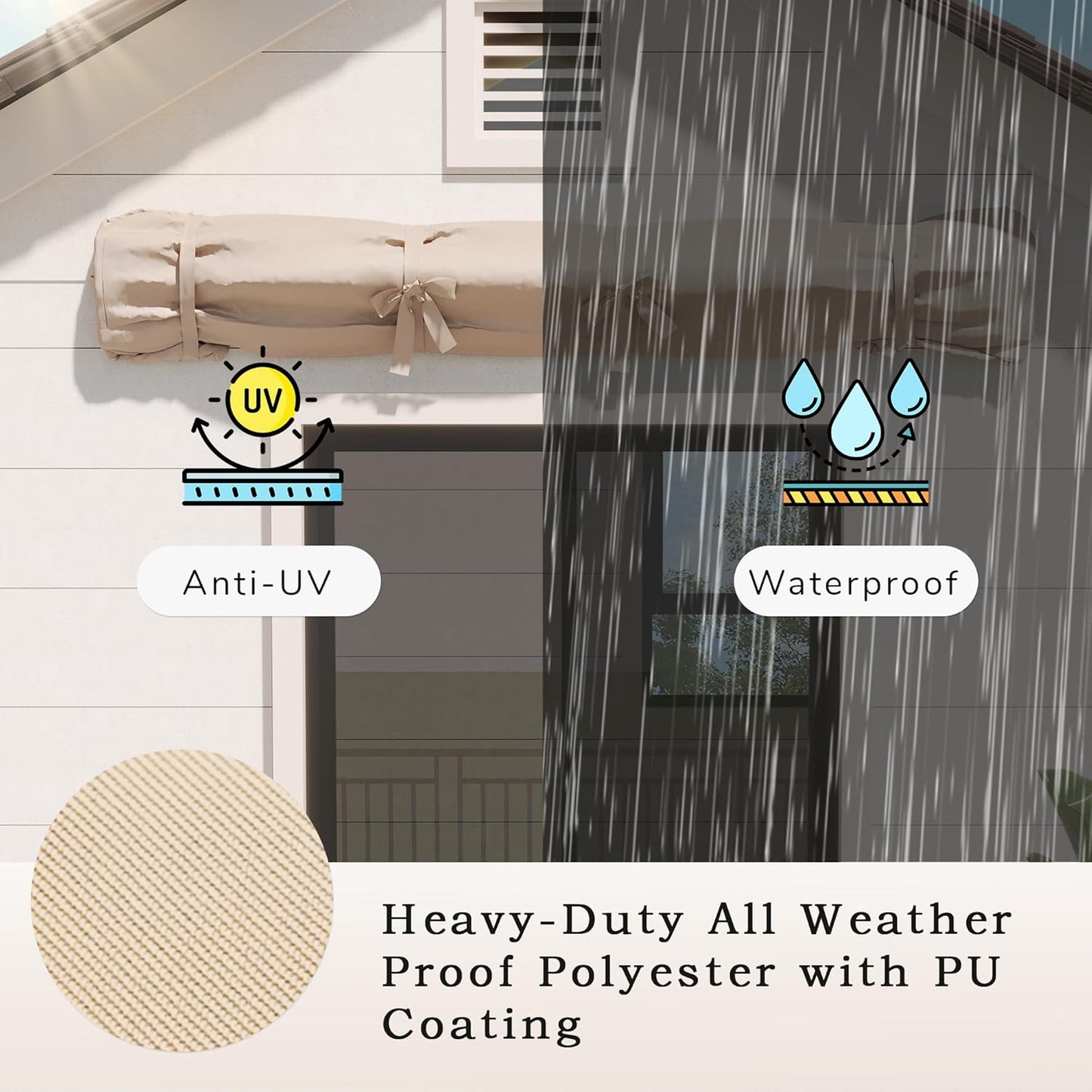 YODOLLA door awning cover for patio