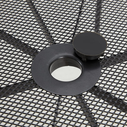 YODOLLA 51”x31” Rectangular Steel Patio Dining Table