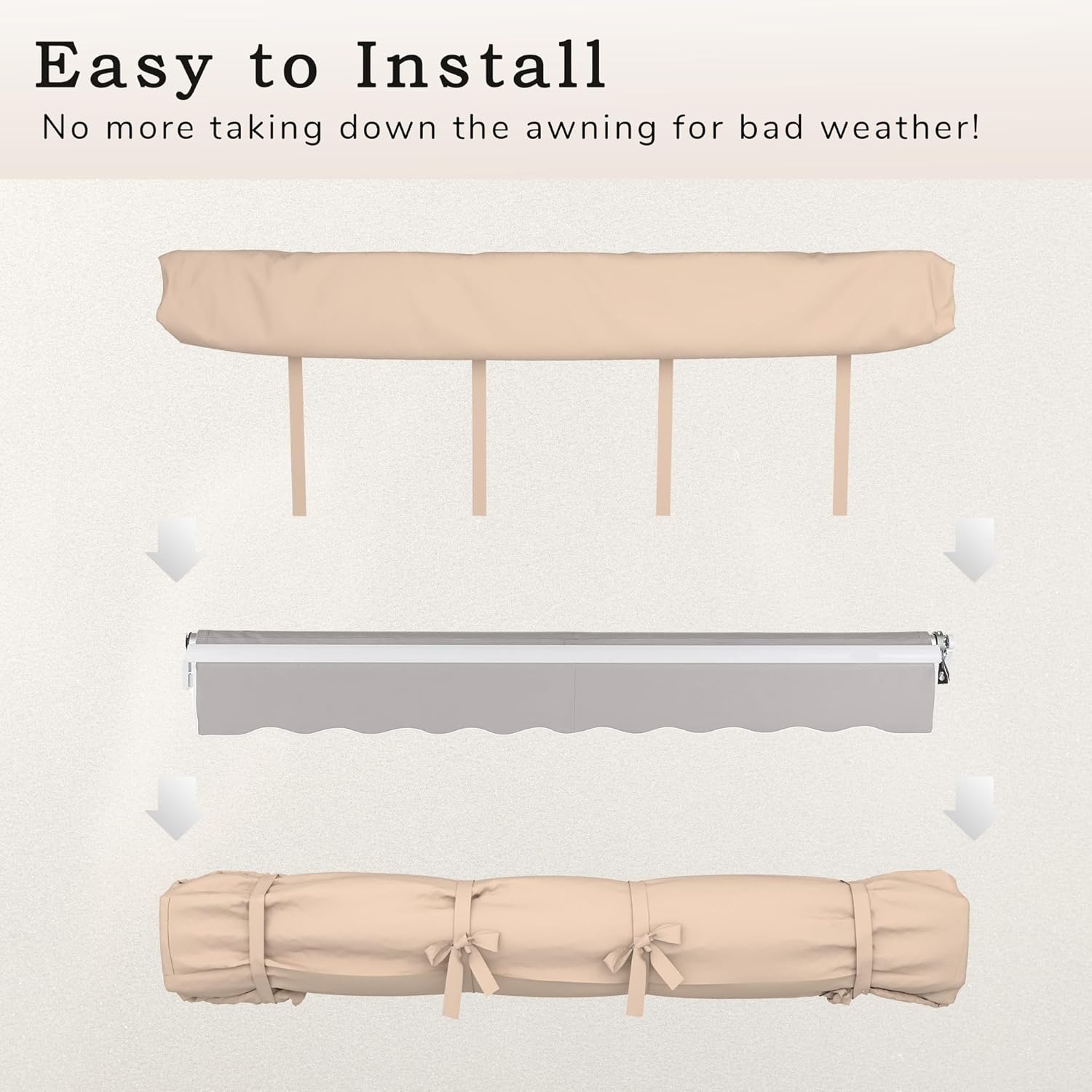 YODOLLA outdoor awning cover for storage