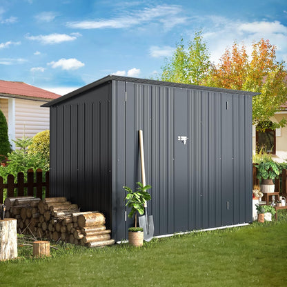YODOLLA 7x3 Small Metal Shed for Garden & Yard