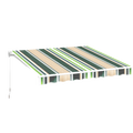 Mixed Beige Green Stripes