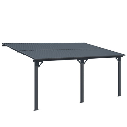 YODOLLA 10x16 Outdoor Hardtop Gazebo Adjustable Height (6.5-9.8Ft) Pergola