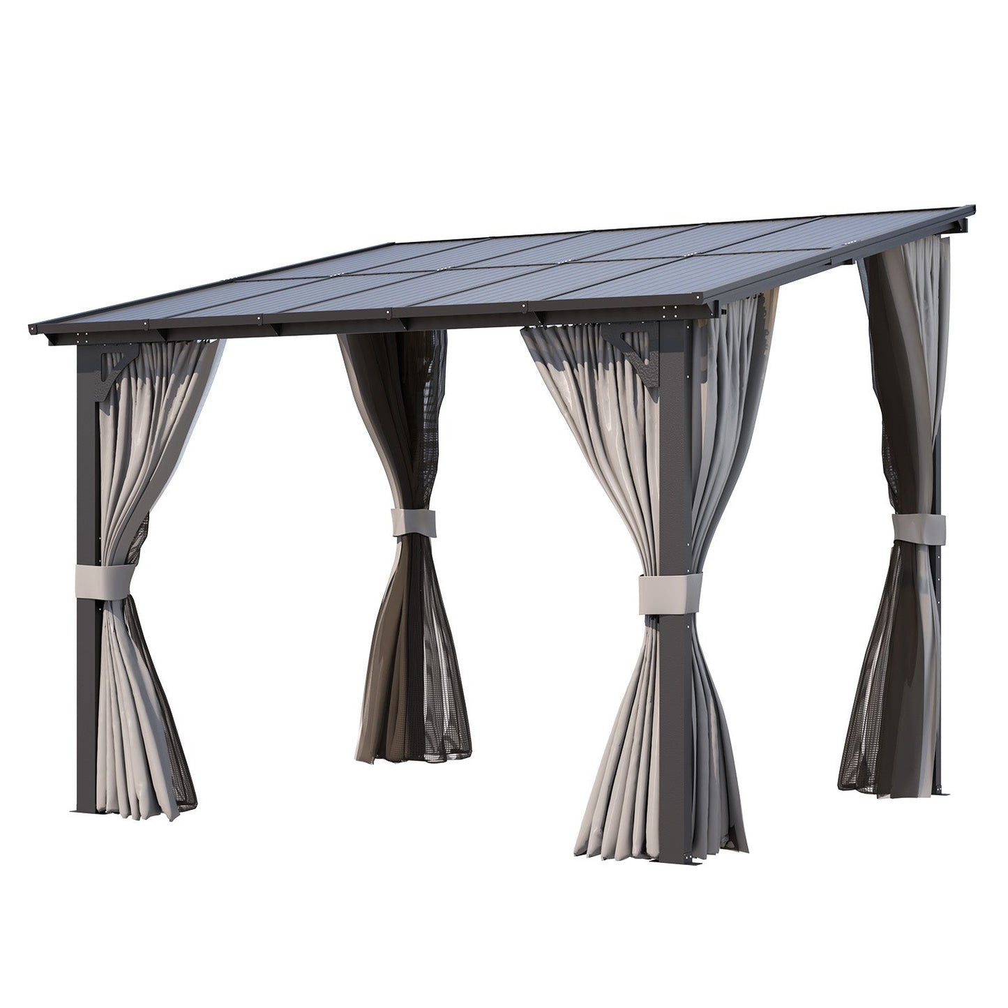 YODOLLA 10x8 Gazebo with Curtains and Netting