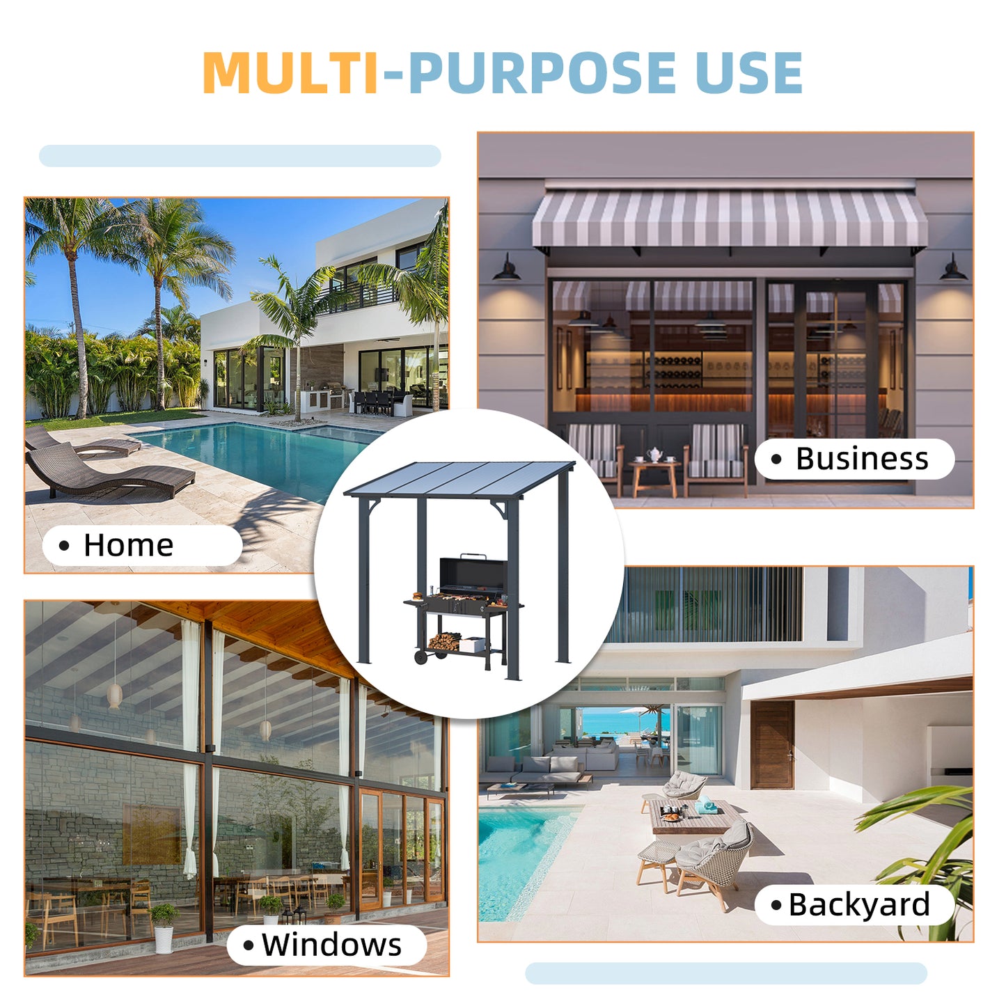 YODOLLA outdoor BBQ grill gazebo.