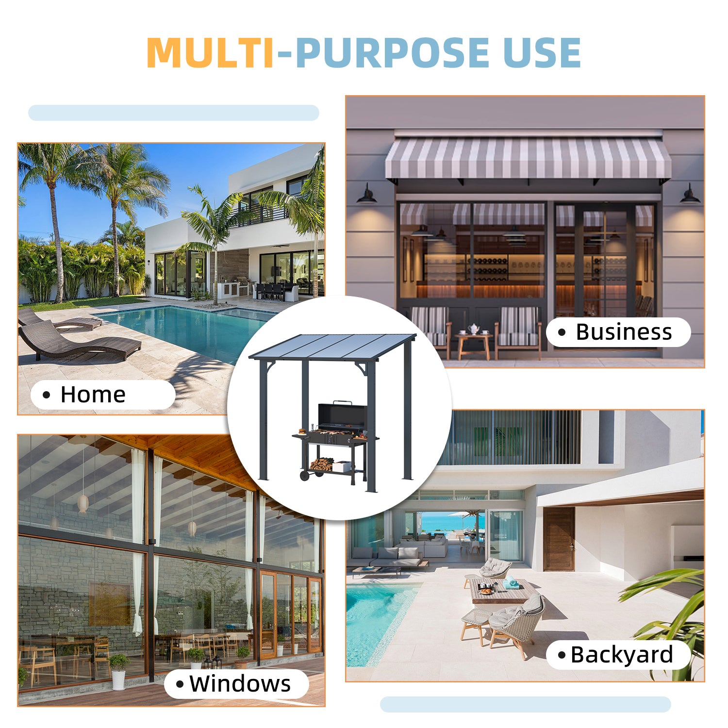 YODOLLA outdoor BBQ grill gazebo.