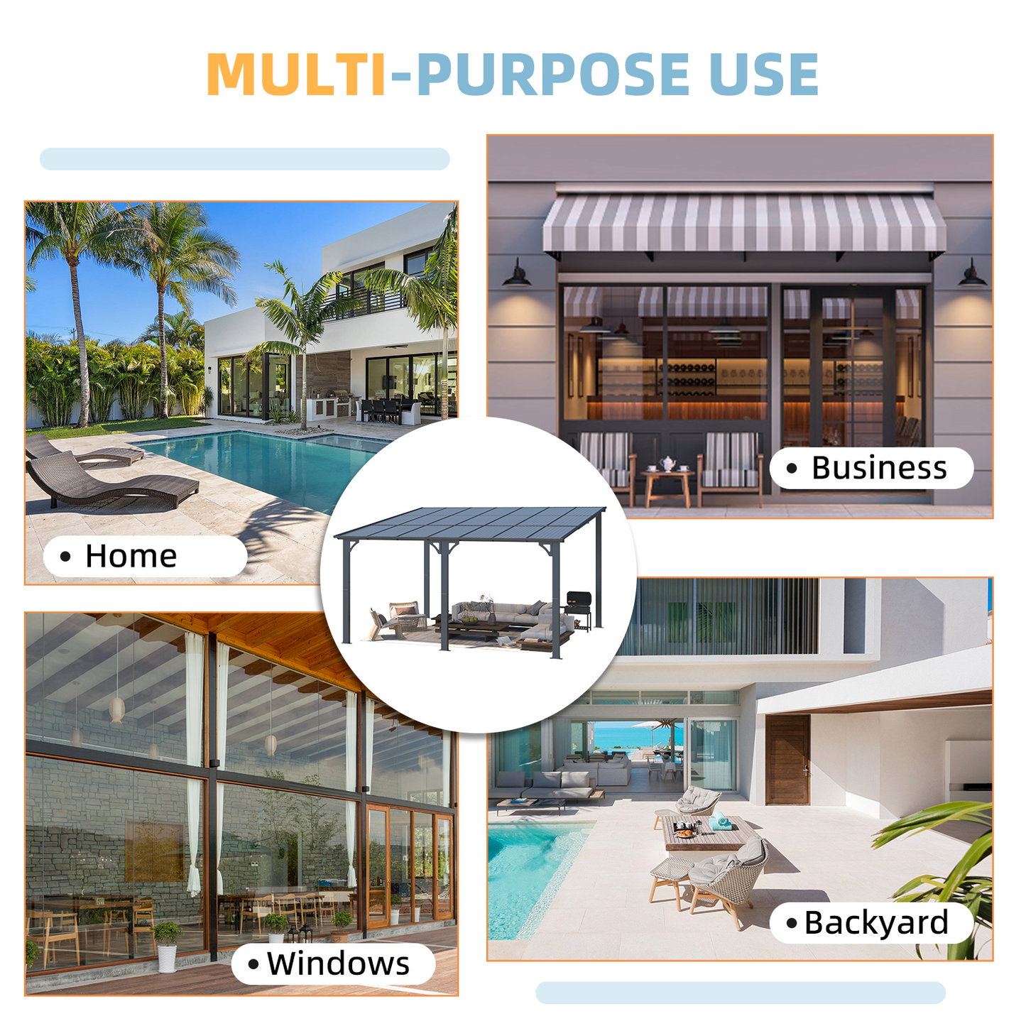 YODOLLA Heavy Duty Patio Gazebo