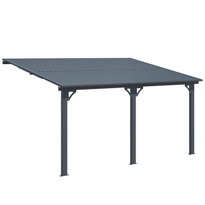 YODOLLA 10x14 Outdoor Hardtop Gazebo Adjustable Height (6.5-9.8Ft) Pergola
