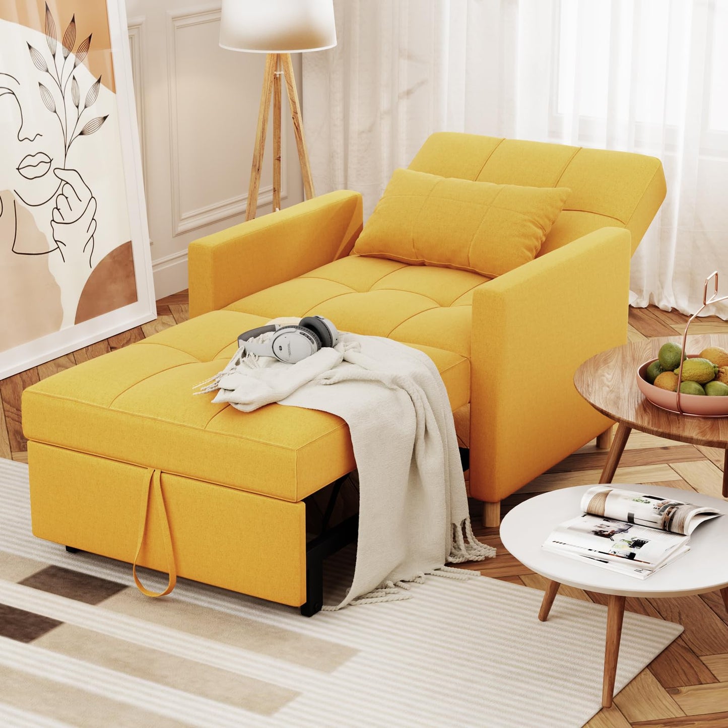 YODOLLA 3 in 1 Chair Bed Sleeper for Adults