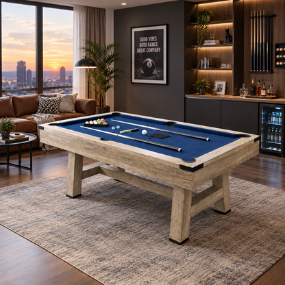 YODOLLA 7FT Pool Table Wood-Finished Billiard Tables