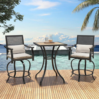 YODOLLA High Top Patio Bar Set Dining Table Set