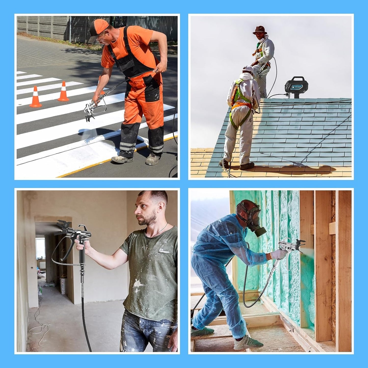 YODOLLA 0.39GPM 700W 2900PS Airless Paint Sprayer, Black